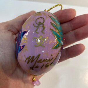 Eggs Unlimited Maui 2016 Christmas Ornament Egg Ornament Elizabeth May